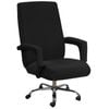 Smarcute High Stretch Office Chair Cover Jacquard Fabric Large Size Black (Just Cover Not Chair)