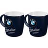 2PK Nostalgic-Art Ceramic Mug BMW Classics 9x9cm - Black