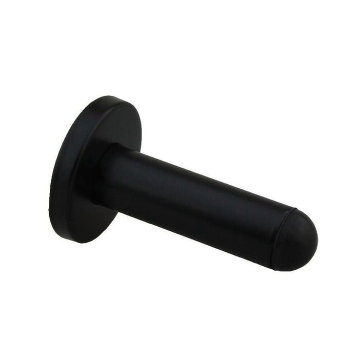Delf Trade Matt Black Round Wall Stop