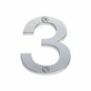 Sandleford 60mm Stainless Steel House Number 3