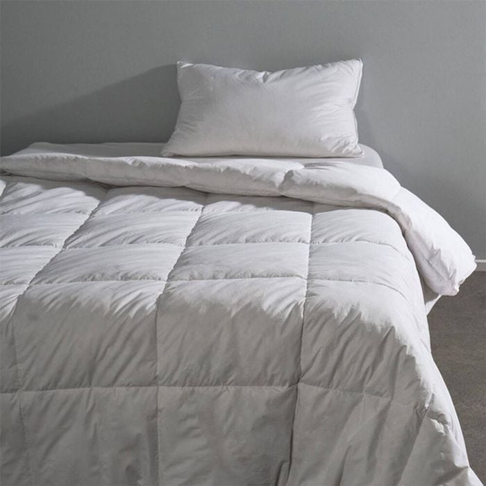 Cannigvale Oca Queen Bed Quilt Goose Feather & Down - White