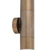 CLA Lighting Exterior Pillar Up/Down Wall Light Aged Brass