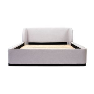 Jamar Fabric King Bed Frame Grey