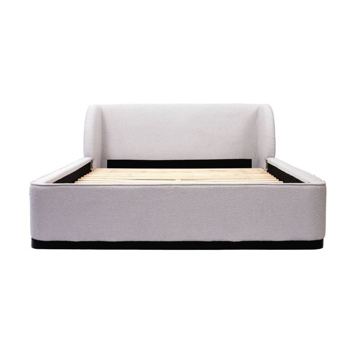 Jamar Fabric King Bed Frame Grey