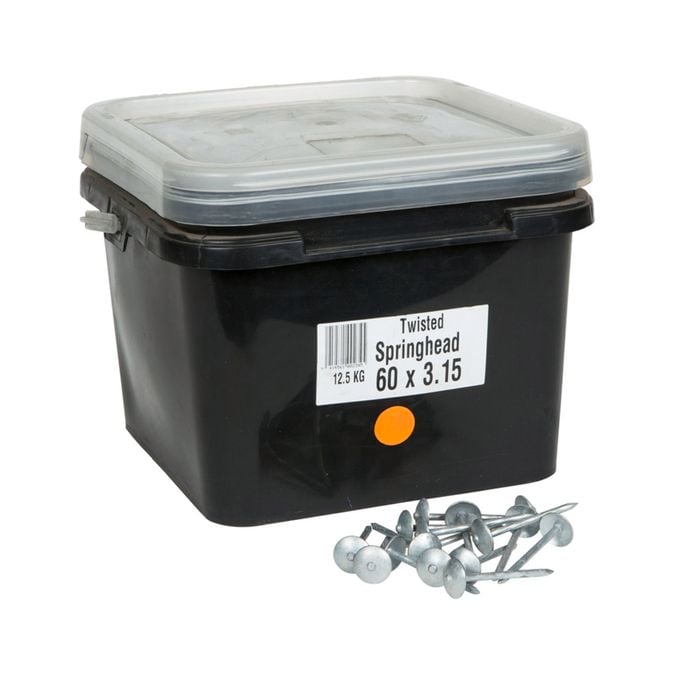NZ Nails 60 x 3.15mm 12.5kg Springhead Twist Galvanised Nail