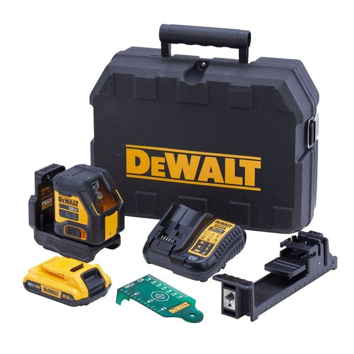 DEWALT 18V Cross Line Green Laser Kit - DCLE34021D1-XE