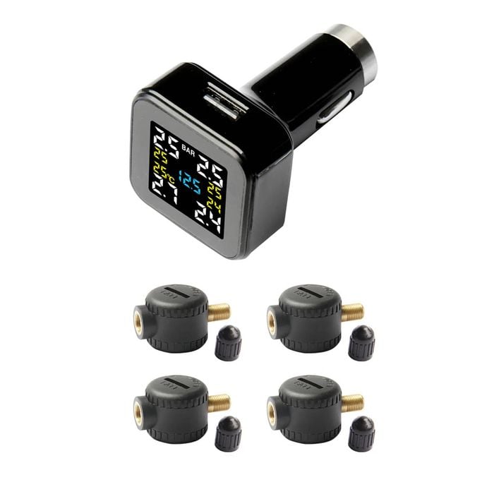 Car Tpms With High-pressure Flow-thru 4x Sensors