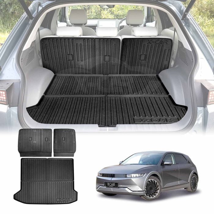 Boot Liner Back Seat Protector Set for Hyundai IONIQ 5 IONIQ5 2021-Onwards Cargo Trunk Kick Mats