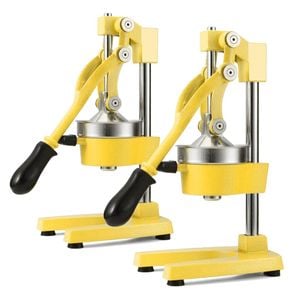 SOGA 2X Commercial Heavy-Duty Manual Citrus Juicer Hand Press Extractor – Yellow