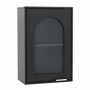 Costway Wall Storage Cabinet Medicine Shelf Black