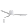 Four Seasons Living > Shinzo 52" DC Smart Ceiling Fan with LED Light and Remote Control > White