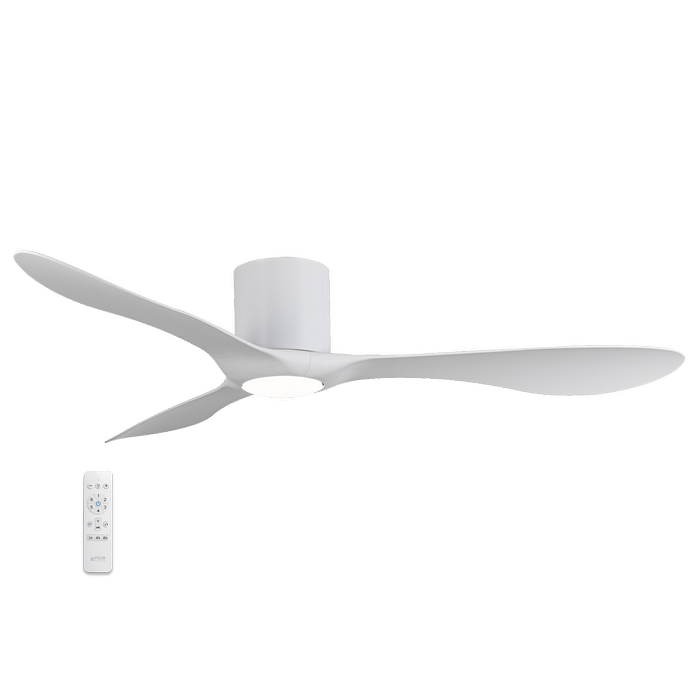 Four Seasons Living > Shinzo 52" DC Smart Ceiling Fan with LED Light and Remote Control > White