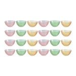 24PK Lemon & Lime Moroccan Deco Serving Bowl 14cm Amber/Green/Pink Assorted