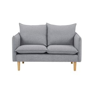 Sinatra 2 Seater Fabric Sofa Lounge Couch Grey