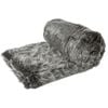 IDC Homewares Luxury Wolf Faux Fur Throw 125 x 150cm