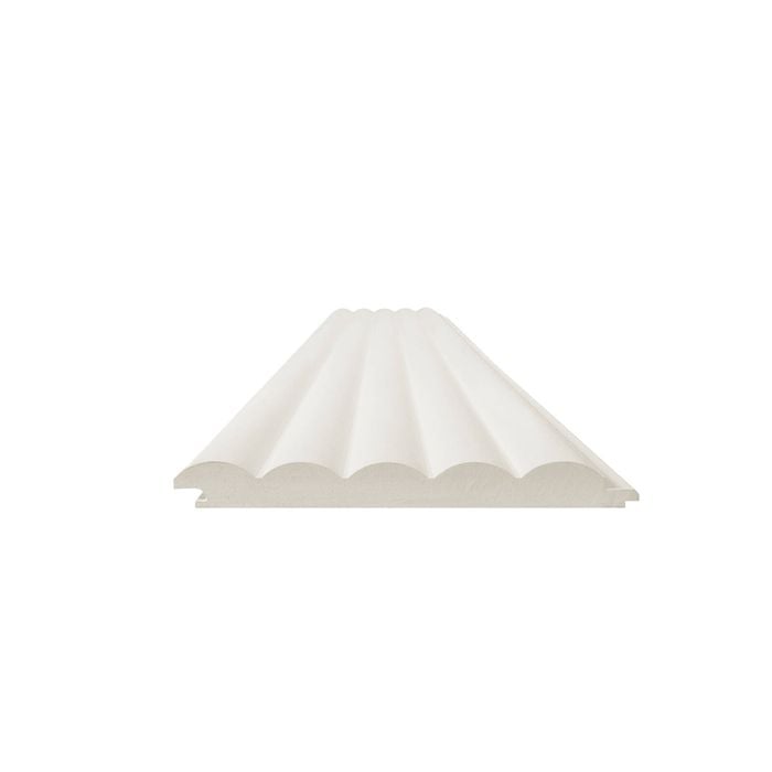 Easycraft  18mm 2700 x 170mm White MR MDF E0 Primed easyLINING Convex 30 Primed General Purpose Lining Board