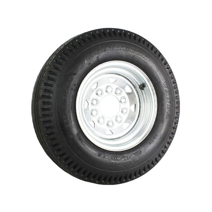 Sunrise Trailer Wheel 10 X 4" Ford/ht 500-10 Tyre Galvanised - Wrtf10g