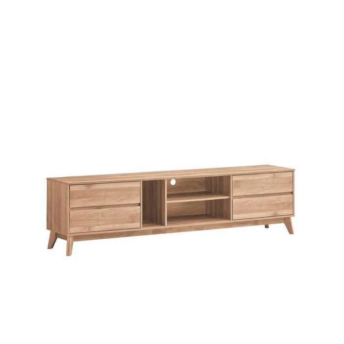 Ariah Tv Entertainment Unit TV Stand 210cm 4 Drawers Oak