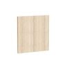 Kaboodle 600mm Almond Oak Modern Rangehood Doors - 2 Pack