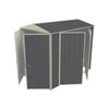 Build-a-Shed 1.5 x 2.3 x 2.3m Gable Double Hinged Side Door Shed - Grey