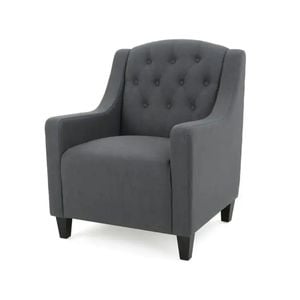 Canberra Dark Grey Fabric ArmChair
