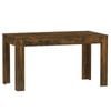 vidaXL Dining Table Smoked Oak Home Kitchen Dining Room Table