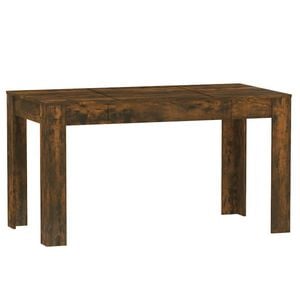 vidaXL Dining Table Smoked Oak Home Kitchen Dining Room Table