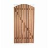 1800 x 900mm 65mm Gate Picket Jarrah Closed Curved
