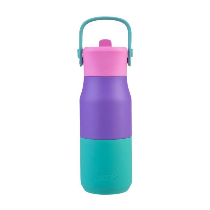 Oasis Stainless Steel Double Wall Insulated Junior Drink Bottle With Sipper 400ml