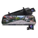 Wifi 10 inch 2K Dash Cam RearView Camera Reversing Recorder Comes with Free 32GB Card