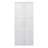 European Cabinetry White Hamptons Square Brass Stockholm Storage Cupboard