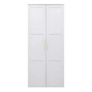European Cabinetry White Hamptons Square Brass Stockholm Storage Cupboard