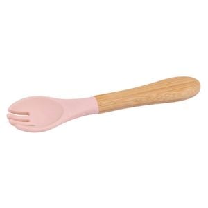Tiny Dining Bamboo Baby Weaning Fork with Silicone Tip