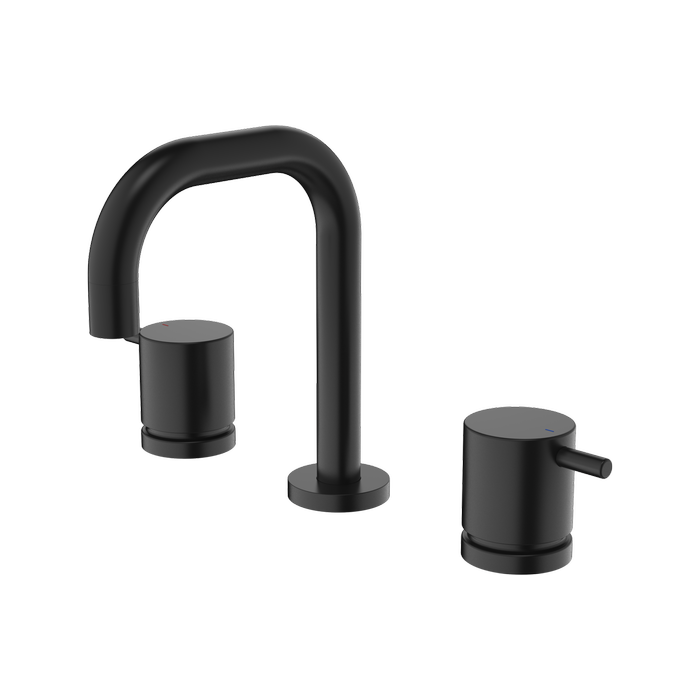 Caroma WELS 5 Star 6L/min Luna Lever Basin Set Black