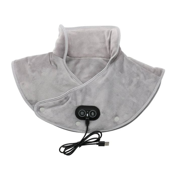 NNEOBA USB-Powered Heated Shoulder & Neck Wrap Grey