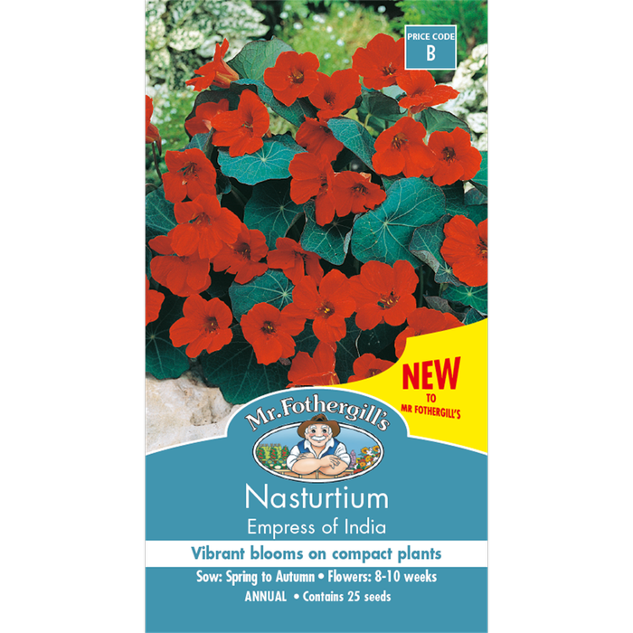 Mr Fothergill's Nasturtium Empress of India Seeds