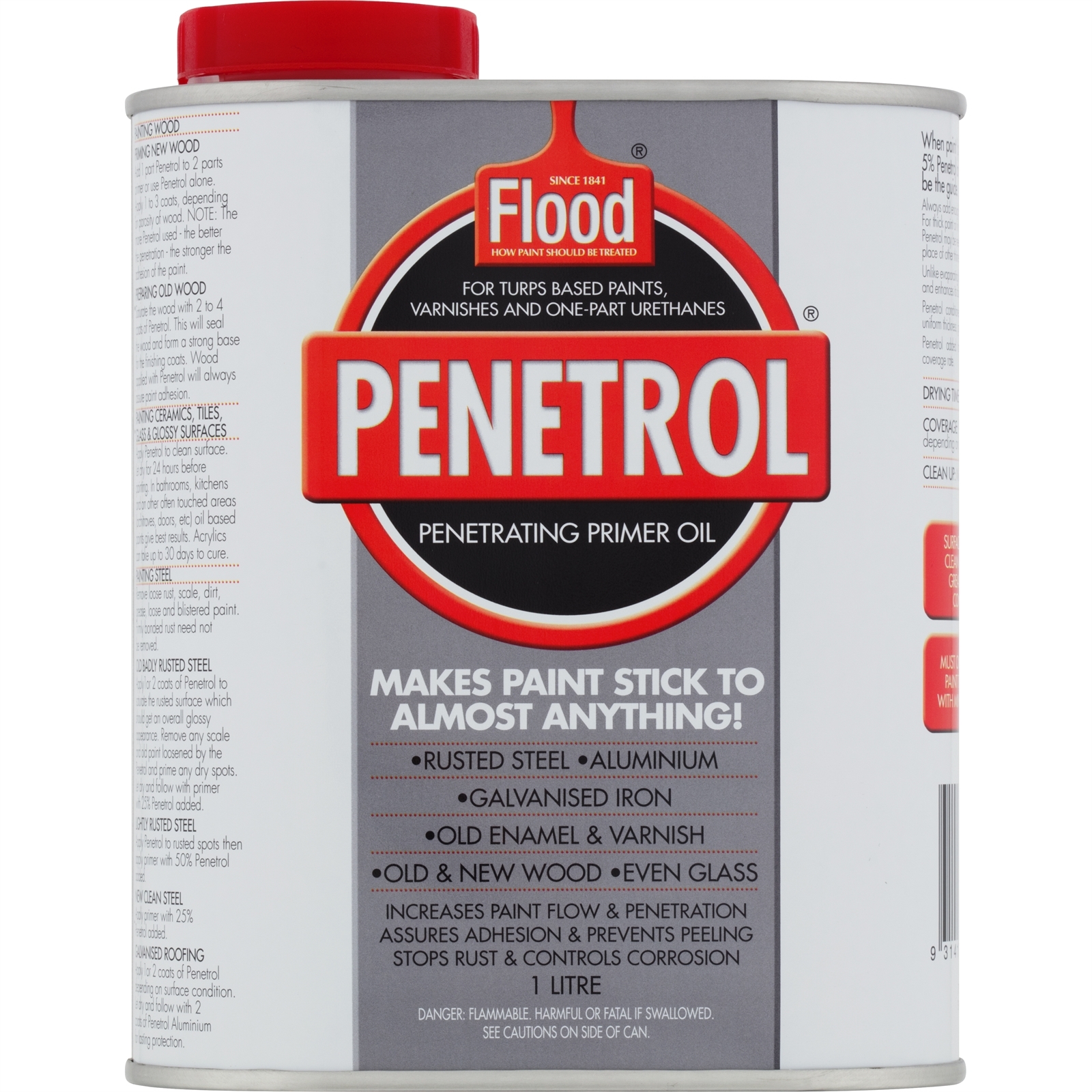 Flood Penetrol Oil-Based Paint Additive & Conditioner - 1 Quart Can, Improves Flow & Leveling