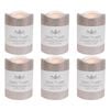 6PK LVD Flameless Candle Small Silver Decorative Home/Lounge Decor