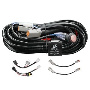Lightfox 2 Way Dual Connector Plug & Play Smart Harness High Beam Driving Wiring Kit