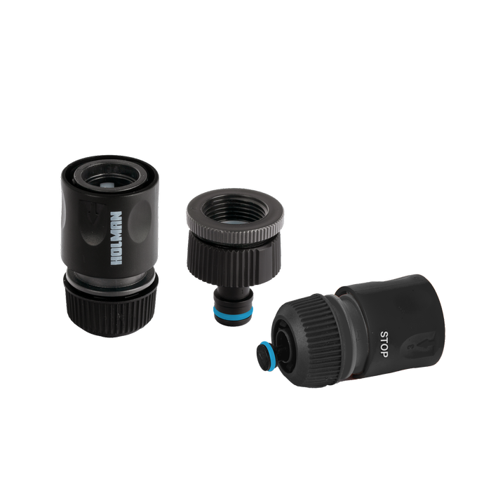 Holman 12mm ECO Connector Set With Stop Valve