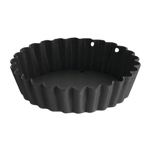 Vogue Mini Quiche Tin Non-stick Removable Base 3 Pack 80mm Bakeware