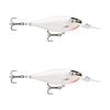 2x Rapala 5.5cm Shad Rap Elite (Floating) Fishing Lures - Gilded Glass Ghost