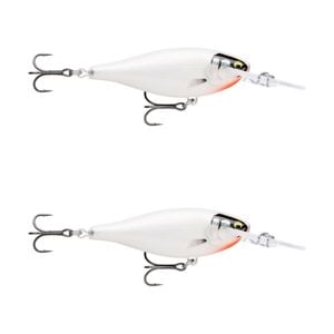 2x Rapala 5.5cm Shad Rap Elite (Floating) Fishing Lures - Gilded Glass Ghost