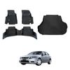 AUSGO Floor Mats & Boot Liner Set for Ford Falcon FG ecoLPi Series 2008-2014 Car Floor Liners Cargo Mat