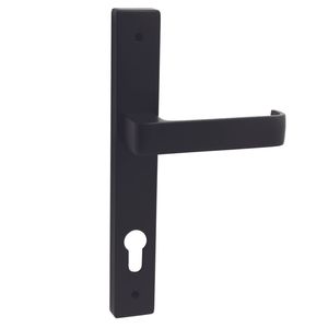 Austyle 225mm x 32mm Matt Black Long Plate DDA Entrance Lever Set