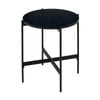Montrel 50cm Round Lamp Table Black