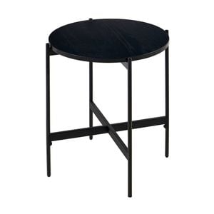Montrel 50cm Round Lamp Table Black