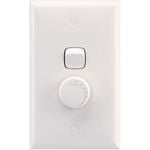 HPM Excel Trailing Edge Light Dimmer 400VA Matt White