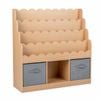 Costway Kid Bookshelf Toy Storage Organizer Drawer Wooden Natural