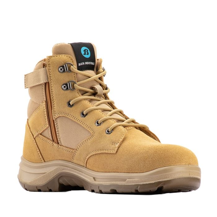 Bata Industrials Men's UK Size 8 Wheat Bobcat Zip Side Safety Boot